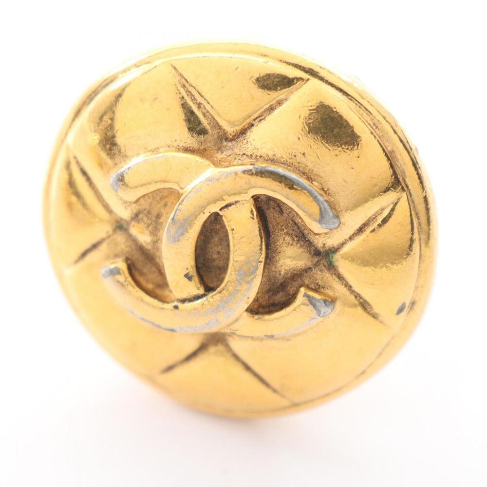 CHANEL Gold Logo Earrings - Picture 8 of 8